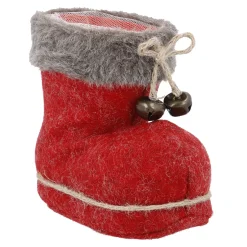 Fellstiefel, Rot, 14 Cm Nikolaus|Geschenkverpackungen