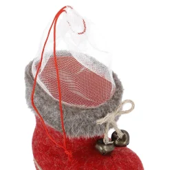 Fellstiefel, Rot, 14 Cm Nikolaus|Geschenkverpackungen