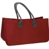 Discount Filztasche Kamin, Rot/dunkelgrau Fashion