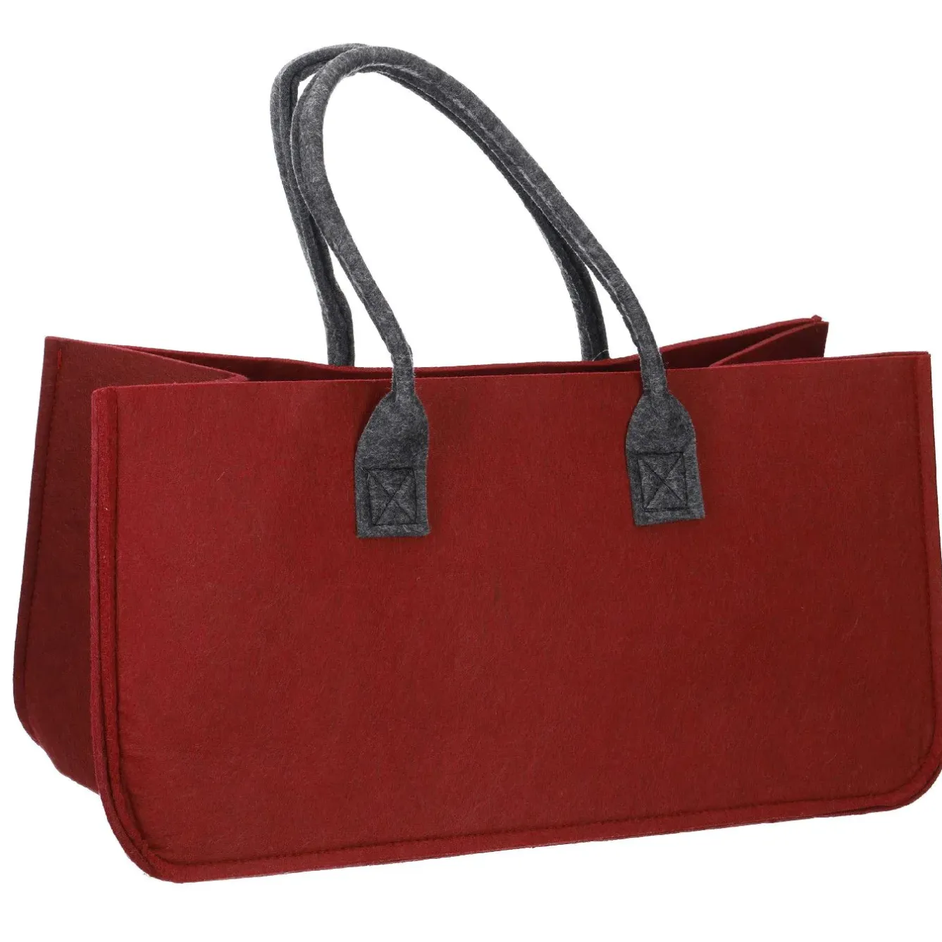 Discount Filztasche Kamin, Rot/dunkelgrau Fashion