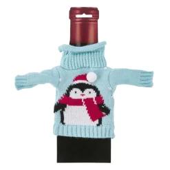Sale Flaschenbezug Strick, Pinguin Mütze Küche|Weihnachtsgeschenke
