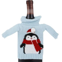 Sale Flaschenbezug Strick, Pinguin Mütze Küche|Weihnachtsgeschenke