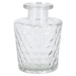 Hot Flaschenvase Relief, Wabe, Klar, 10 Cm Tischdeko Hochzeit|Vasen & Kunstblumen