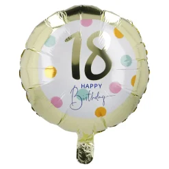 Online Folienballon Geburtstag, 18, 45 Cm Geburtstag