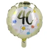 Outlet Folienballon Geburtstag, 40, 45 Cm Geburtstag