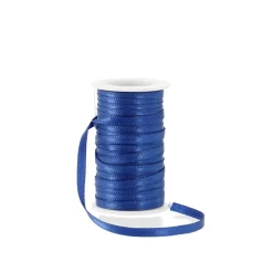 Outlet Geschenkband Satin, Dunkelblau, 3mm X 10m Jga|Gastgeschenke