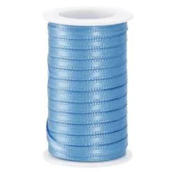 Hot Geschenkband Satin, Hellblau, 3mm X 10m Jga|Gastgeschenke