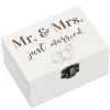 Discount Geschenkbox Mit Spieluhr, Mr. & Mrs., 10 X 7 Cm Hochzeitsgeschenke|Hochzeitsdeko
