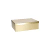 Discount Geschenkkarton Metallic, Gold, 21 X 16 Cm Geschenkverpackung|Geschenkverpackungen