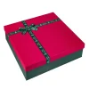 Best Geschenkkarton Schleife, Dunkelgrün/rot, 40 X 40 Cm Geschenkverpackungen