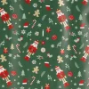Discount Geschenkpapier Mix, Nussknacker/grün, 2 M Geschenkverpackungen|Weihnachten