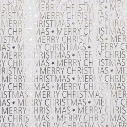 Sale Geschenkpapier Prägung/Schrift, Creme/gold, 2 M Geschenkverpackungen|Weihnachten