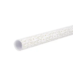 Sale Geschenkpapier Prägung/Schrift, Creme/gold, 2 M Geschenkverpackungen|Weihnachten