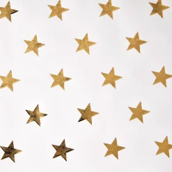 Discount Geschenkpapier Stern, Creme/gold, 2 M Geschenkverpackungen