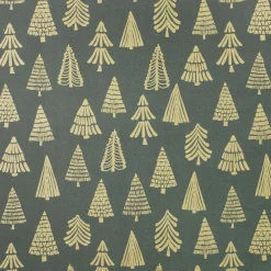 Best Geschenkpapier Weihnachtsmix, Bäume, 2 M Geschenkverpackungen|Weihnachten