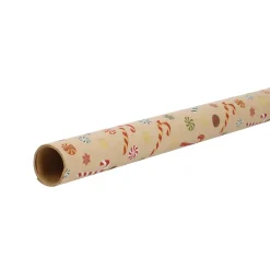 Hot Geschenkpapier Xmas-Motiv, Zuckerstange, 2 M Geschenkverpackungen|Weihnachten