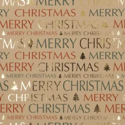 Online Geschenkpapier Xmas-Motiv, Schrift, 2 M Geschenkverpackungen|Weihnachten