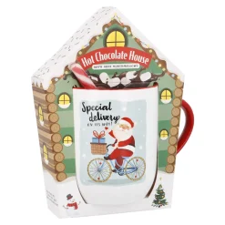 Clearance Geschenk-Set Trinkschokolade + Becher, Haus/Fahrrad Küche|Weihnachtsgeschenke