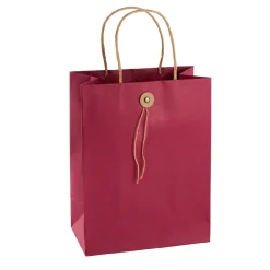 Clearance Geschenktüte Mit Knopf, Rot, 17.5 X 23 Cm Geschenkverpackung