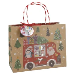 Clearance Geschenktüte Motiv, Bus, 23 X 18 Cm Geschenkverpackungen|Weihnachten