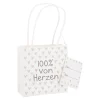 Hot Geschenktüte Spruch, Von Herzen, 10 X 10 Cm Geschenkverpackung|Geschenkverpackungen