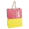 Clearance Geschenktüte Stern/Verlauf, Pink/gelb, 18 X 23 Cm Geschenkverpackung