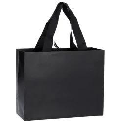 Clearance Geschenktüte Uni/matt, Schwarz, 25 X 20 Cm Geschenkverpackung