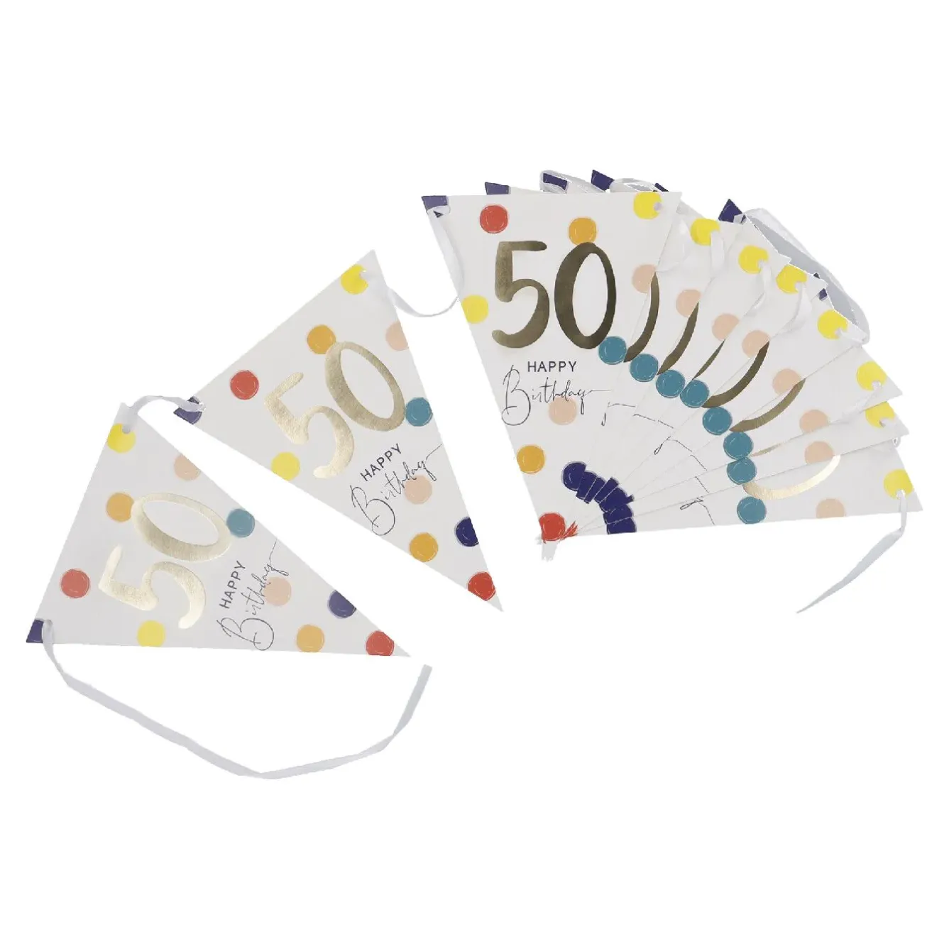 Clearance Girlande Geburtstag, 50, 300 Cm Geburtstag