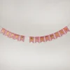 Girlande Happy Birthday, Holo/rot, 4 Meter Geburtstag