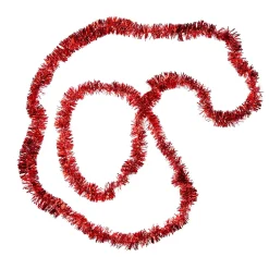 Hot Girlande Metallic, Rot, 2 M Weihnachten|Weihnachtsdeko