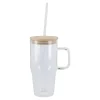 Best Glas Mit Deckel Und Strohhalm, Klar, 800 Ml Küche