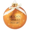 Clearance Glaskugel Spruch, Wie Schön/orange/braun/matt, 10 Cm Weihnachtsgeschenke|Weihnachtsbaumschmuck