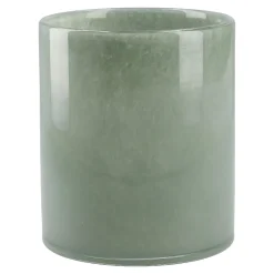 Glas-Vase Zylinder/Opal, Grün, 12 X 14 Cm Tischdeko|Vasen & Kunstblumen