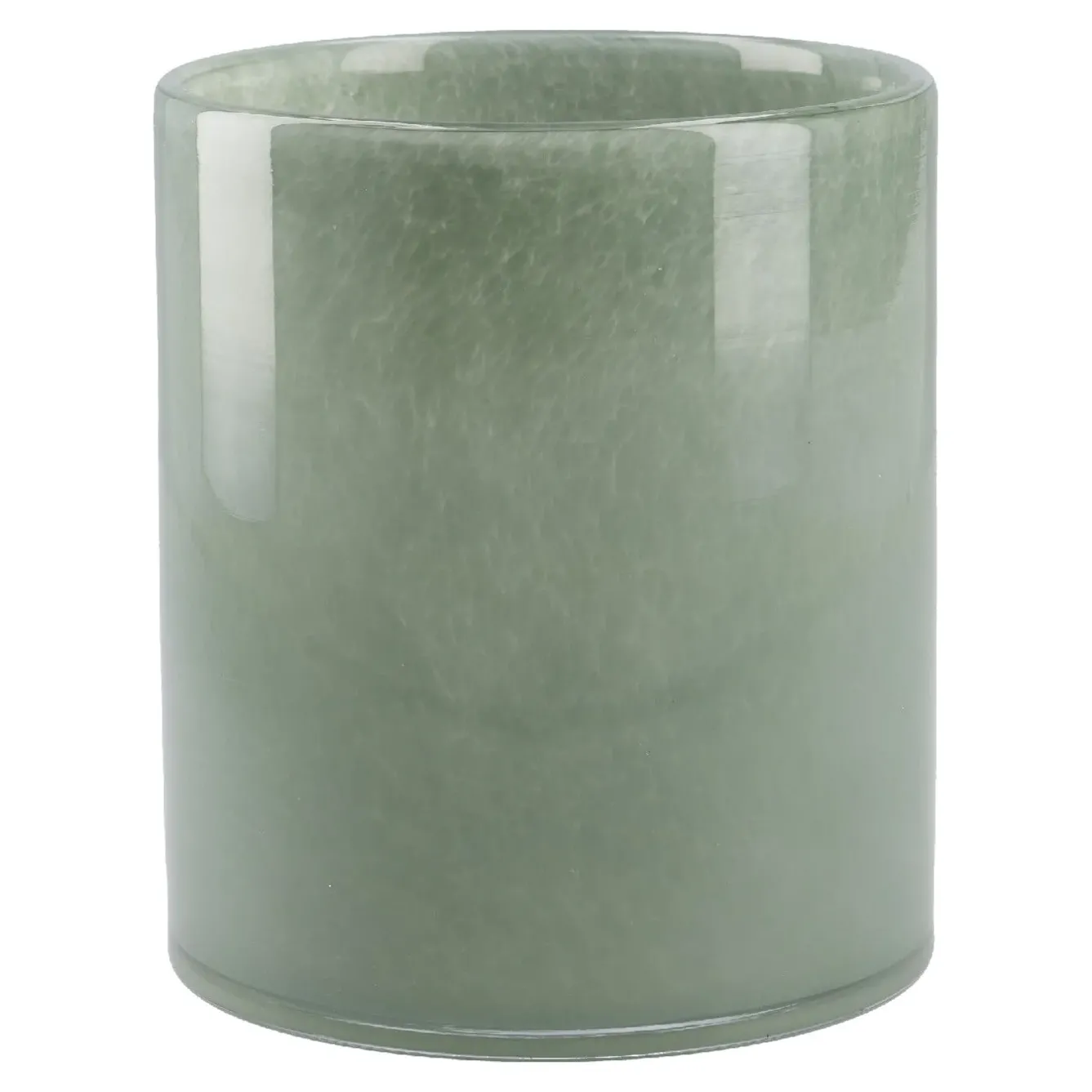 Glas-Vase Zylinder/Opal, Grün, 12 X 14 Cm Tischdeko|Vasen & Kunstblumen