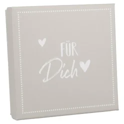 Outlet Gutscheinbox Für Dich/grau, 11 X 11 Cm Organisation