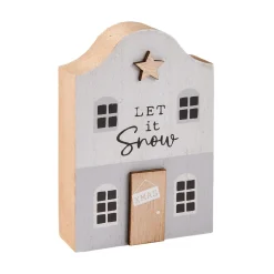Sale Haus Mit Spruch, Weiß, 12 Cm Deko-Objekte|Weihnachtsdeko