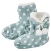 Hot Hausschuhe Bootie, Sterne/grün, Größe 37-39 Geschenkideen|Fashion