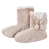 Hausschuhe Bootie, Uni/beige, Größe 40-42 Fashion