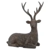 Discount Hirsch Antik, Struktur/sitzend, 18 Cm Figuren|Weihnachtsdeko