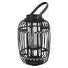 Outlet Holz-Laterne Hefei, Schwarz, 39 Cm Geschenkideen|Windlichter & Laternen