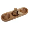 Outlet Holzschale Mit 3 Löffeln, Natur Küche