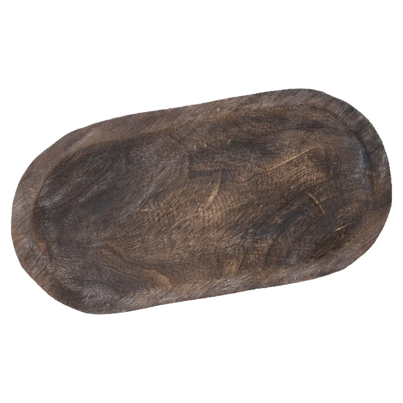 Holzschale Oval, Braun, 41 X 21 Cm Schalen & Tabletts|Herbstdeko