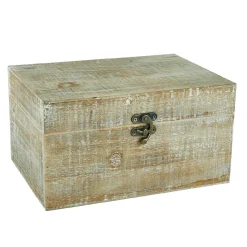 Hot Holztruhe Natur, Weiß-gewischt, 28 X 20 X 15 Cm Hochzeitsgeschenke|Organisation
