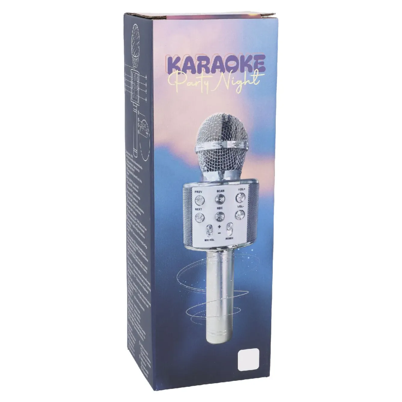 Outlet Karaoke Mikrofon, Silber, 23 Cm Geschenkideen|Gadgets