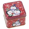 Discount Keksdose Mini, Pinguin/rot, 8 X 8 X 6 Cm Weihnachtsbäckerei|Weihnachten