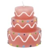 Hot Kerze Geburtstag, Tortenform, Rosa, 6 X 7 Cm Geburtstag|Kerzen & Kerzenständer