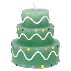 Online Kerze Geburtstag, Tortenform, Hellgrün, 6 X 7 Cm Geburtstag|Kerzen & Kerzenständer