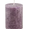 Hot Kerze Rustik, Lara, Aubergine, 9 Cm Kerzen & Kerzenständer|Weihnachtskerzen
