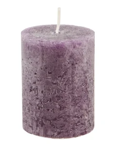 Hot Kerze Rustik, Lara, Aubergine, 9 Cm Kerzen & Kerzenständer|Weihnachtskerzen