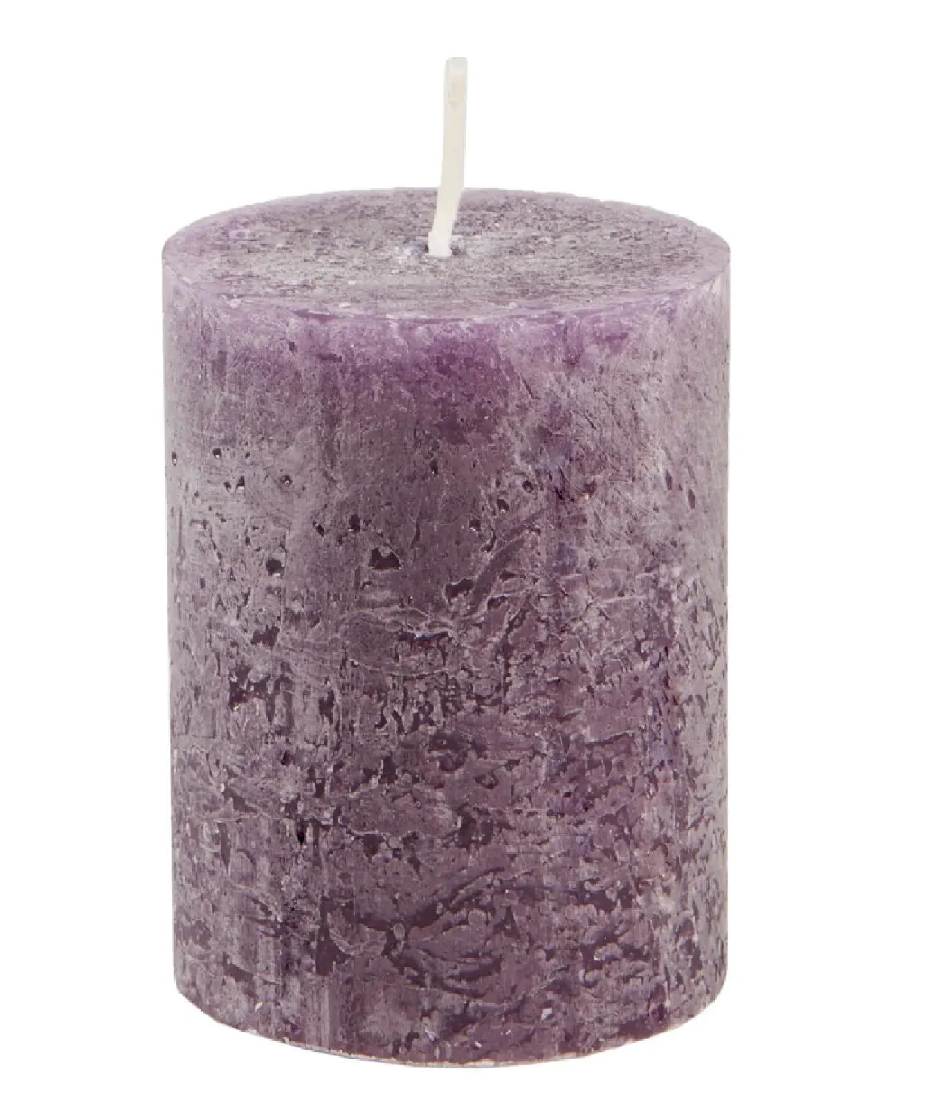 Hot Kerze Rustik, Lara, Aubergine, 9 Cm Kerzen & Kerzenständer|Weihnachtskerzen